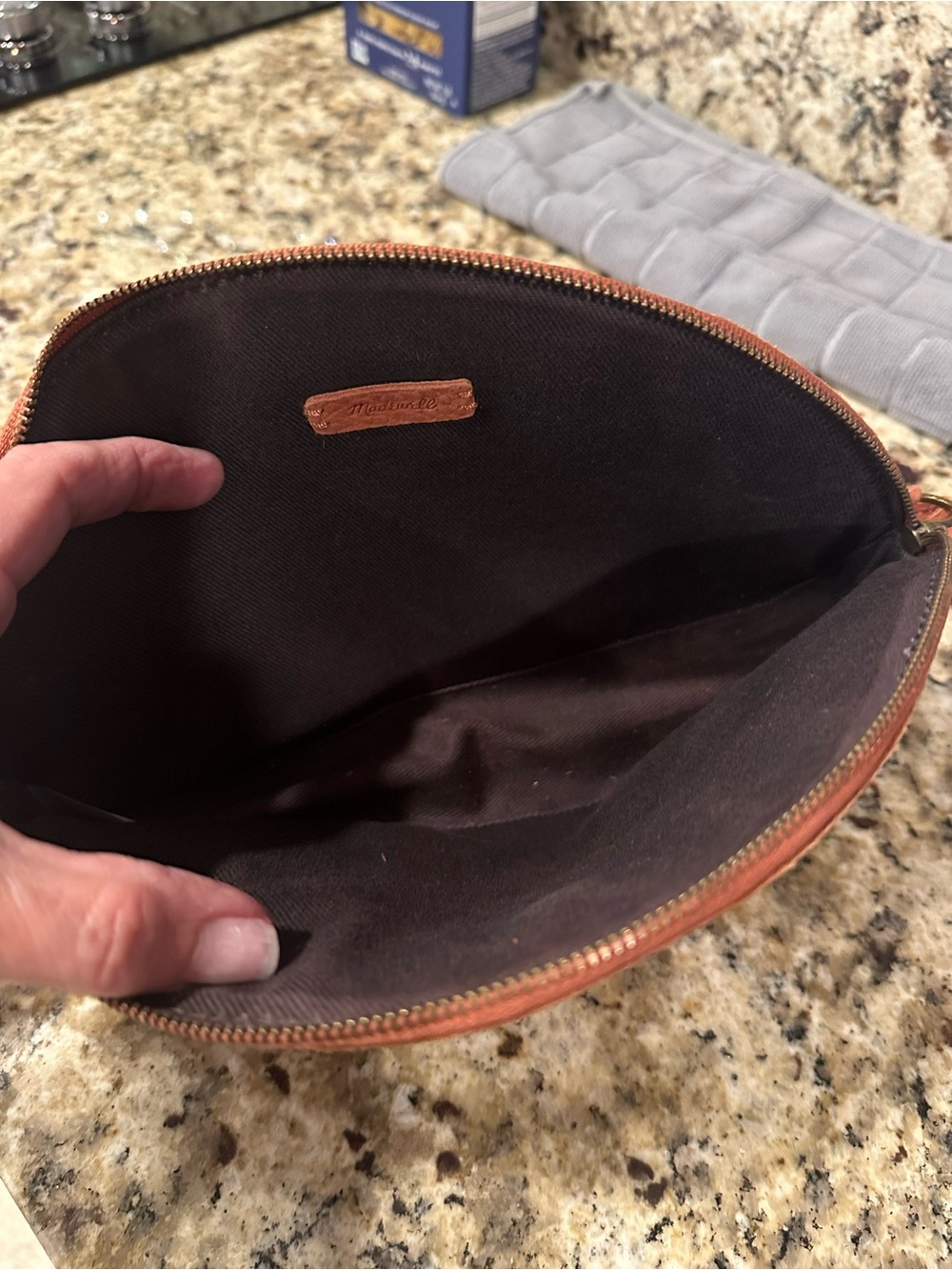 Madewell Leather Crossbody Bag in Burnt Orange - Picture 6 of 7